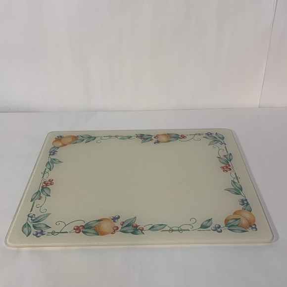 Corning Abundance Counter Saver Cutting Board Corningware Corelle Fruit - Picture 4 of 10